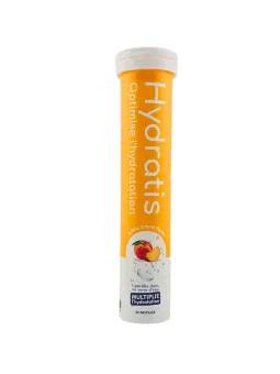 HYDRATIS Solution d'Hydratation 20 Pastilles Effervescentes Pêche
