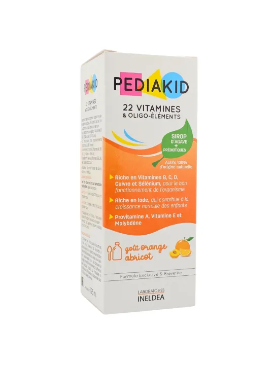 PEDIAKID Sirop 22 Vitamines et Oligo Éléments 125ml