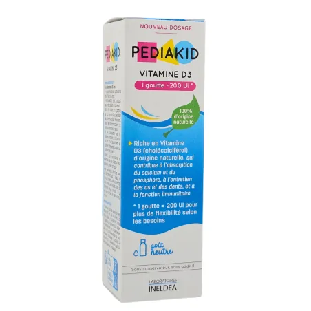 PEDIAKID Vitamine D3 200UI 20ml