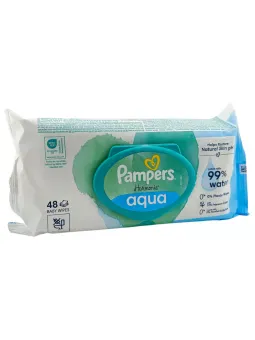 PAMPERS Harmonie Aqua 48 Lingettes
