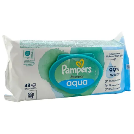 PAMPERS Harmonie Aqua 48 Lingettes