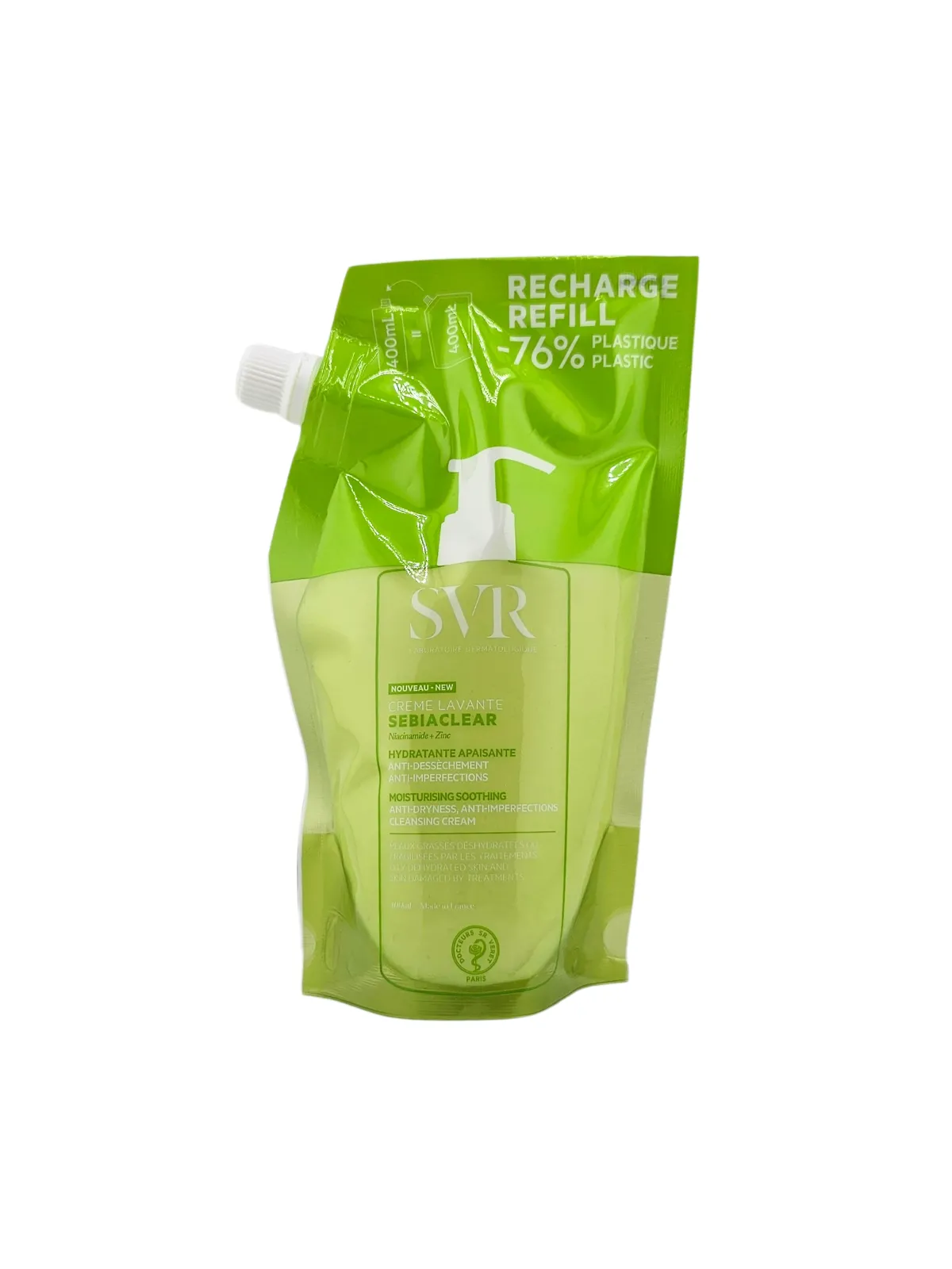 SVR Sebiaclear Crème Lavante Eco-recharge 400ml