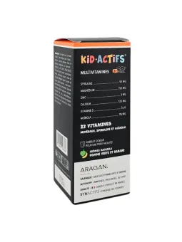 ARAGAN Kid Actifs Sirop Multivitamines 125ml