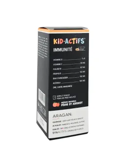 ARAGAN Kid Actifs Sirop Immunité 125ml