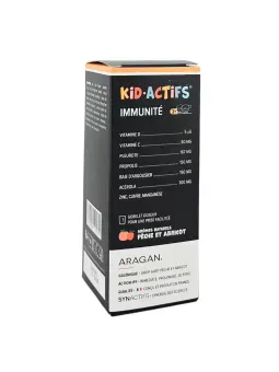 ARAGAN Kid Actifs Sirop Immunité 125ml