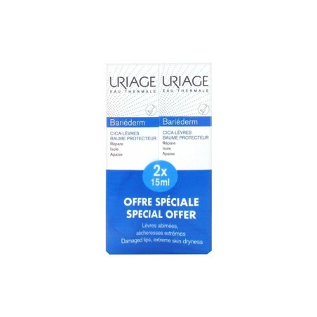 Uriage Bariederm Cica Levres 15 ml lot de 2