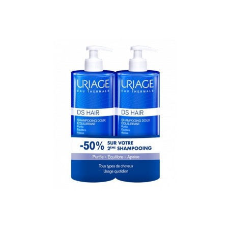 Uriage DS Hair Shampooing Doux 2 x 500 ml