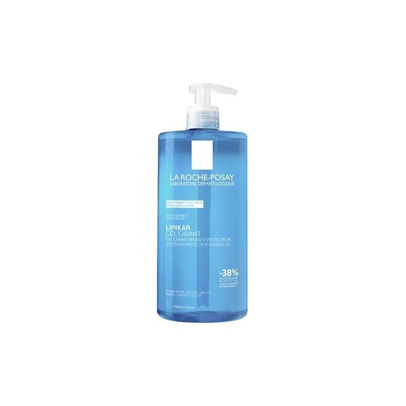 LA ROCHE-POSAY Lipikar Gel Douche Lavant Apaisant Protecteur Peaux Sensibles 1 l
