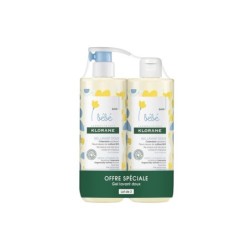 Klorane BB Gel Lavant Corps Cheveux 500 ml lot de 2