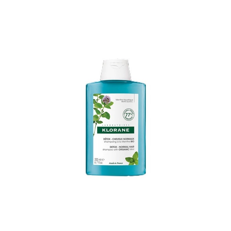 KLORANE Shampoing à la Menthe Aquatique Bio 200ML