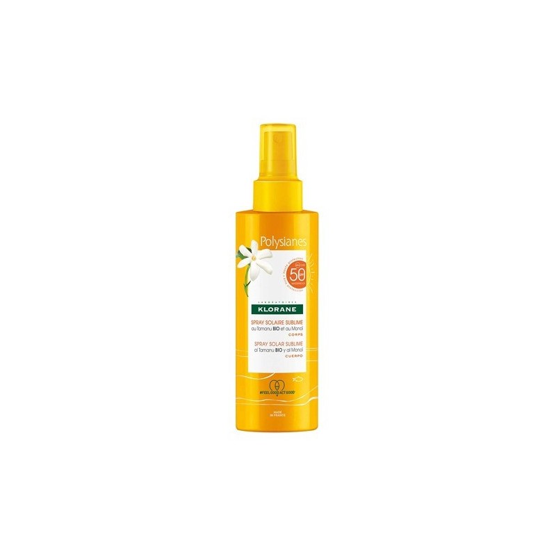 KLORANE Spray Solaire Sublime au Tamanu Bio et Monoï SPF50 200 ml