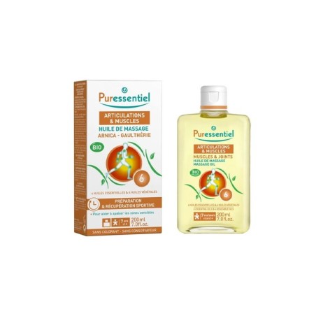 Puressentiel Articulations et Muscles Huile de Massage Bio 200 ml