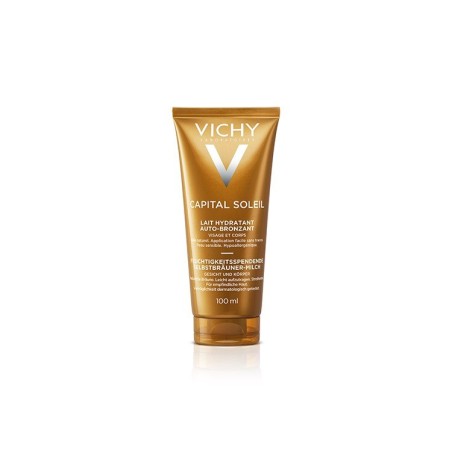 Vichy Capital Soleil Lait Hydratant Bronzant Visage Corps 100 ml