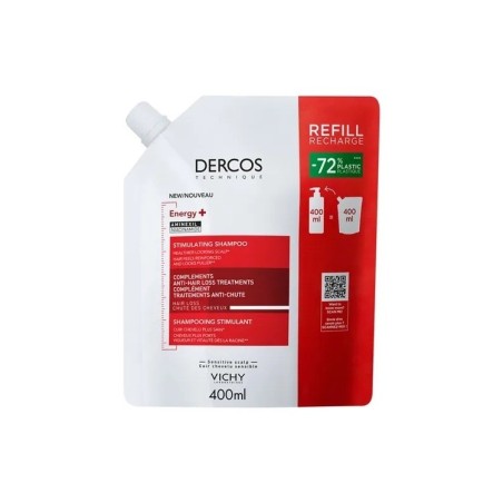 Vichy Dercos Shampooing Energisant Recharge 400 ml