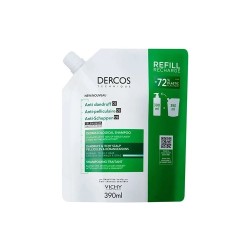 Vichy Dercos Shampooing Anti-pel Gras Recharge 400 ml