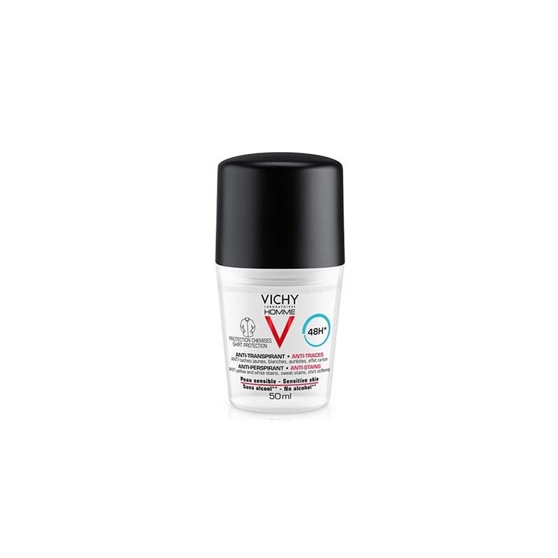 Vichy Homme Deodorant 48H Anti-traces 50 ml