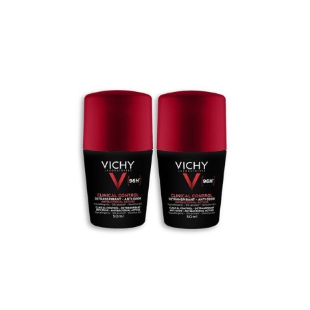 Vichy Homme Clinical Control Déodorant Détranspirant Anti-odeur 96H 2 x 50 ml