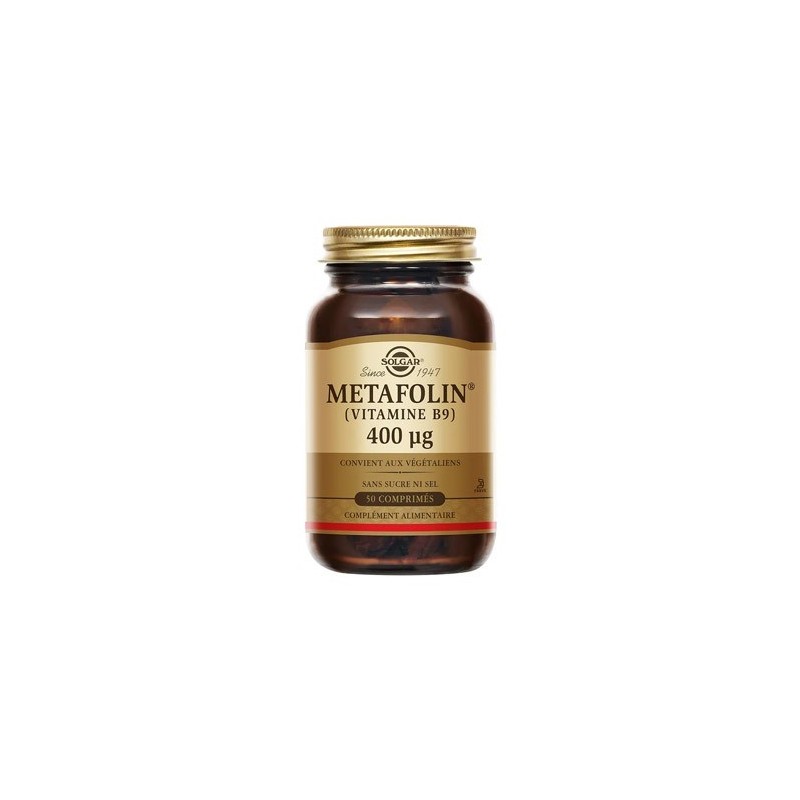 Solgar Vitamine B Metafolin 400UG Comprimés