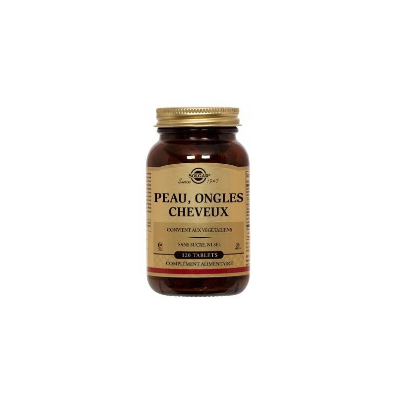 Solgar Peau Ongles Cheveux 120 CP