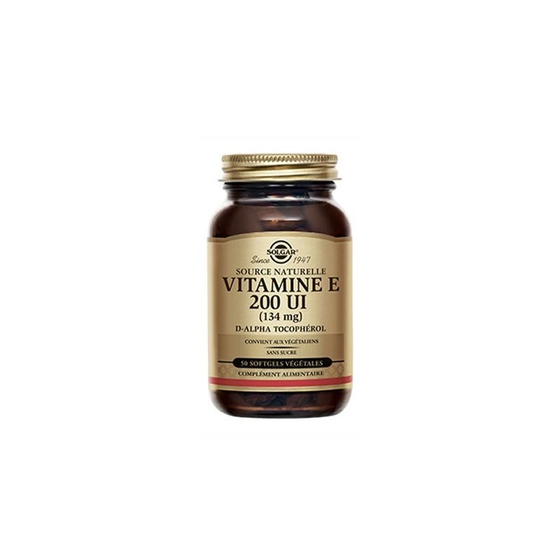 Solgar Vitamine E 200UI Softgel x50