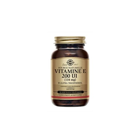 Solgar Vitamine E 200UI Softgel x50