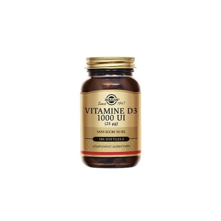 Solgar Vitamine D 1000UI 100 Capsules