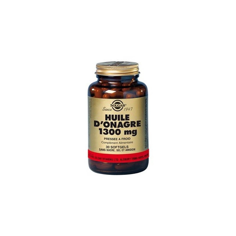 Solgar Huile D'onagre 1300MG Capsules