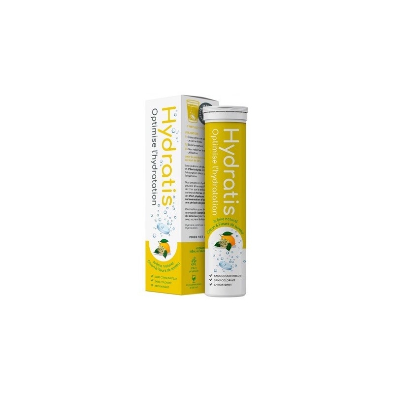 HYDRATIS Solution d'Hydratation 20 Pastilles Effervescentes Citron