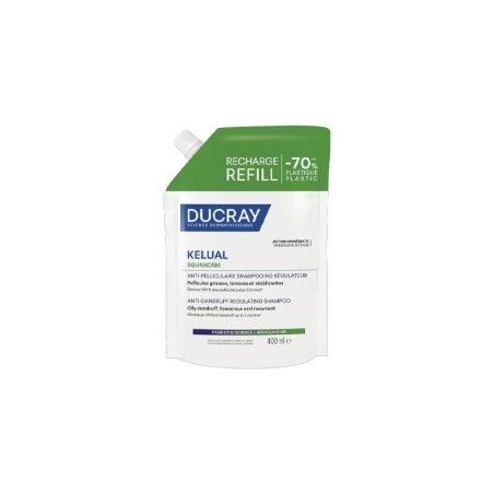 Ducray Kelual Squa Shampooing Pel Gras Recharge 400 ml