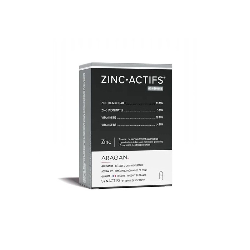 ARAGAN Synactifs Zincactifs Gélules Boite de