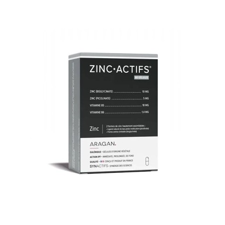 ARAGAN Synactifs Zincactifs Gélules Boite de