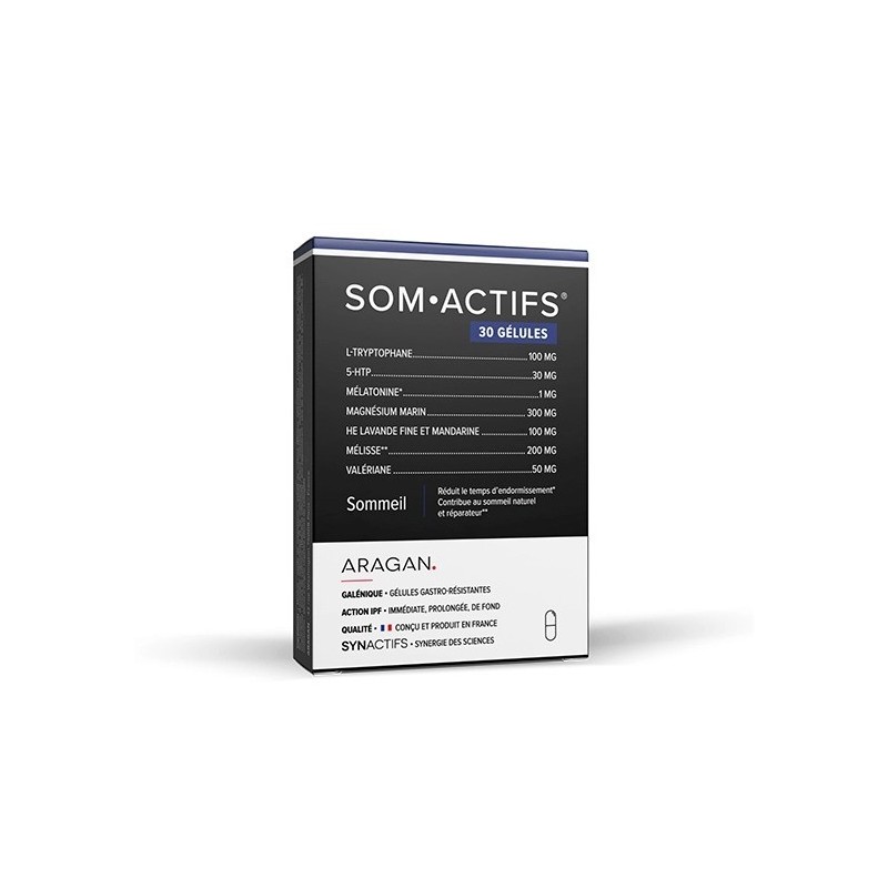 ARAGAN Synactifs Somactifs Sommeil Gélules Boite de