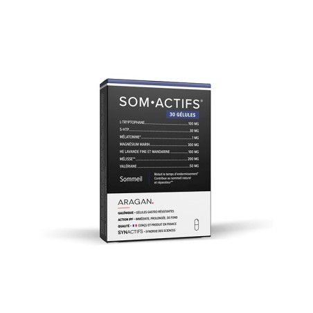 ARAGAN Synactifs Somactifs Sommeil Gélules Boite de