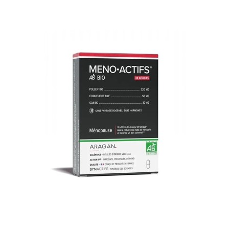 ARAGAN Synactifs Ménoactifs Bio Gélules Boite de