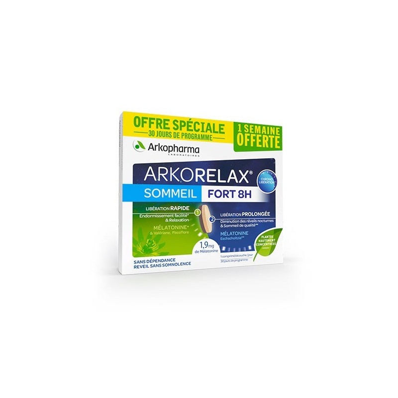 Arkopharma Som Fort 8H XL 30 Comprimés BS