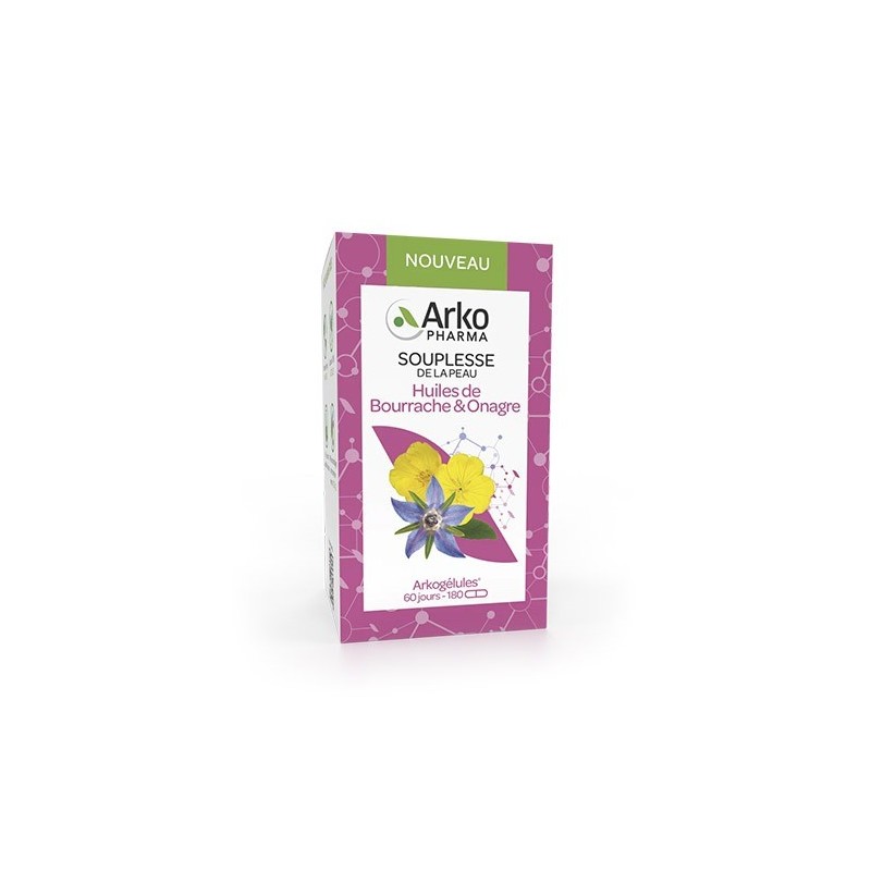 Arkopharma Huile Bourrache Onagre 180 Capsules