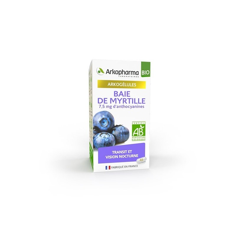 Arkopharma Baie de Myrtille Bio Gélules 40