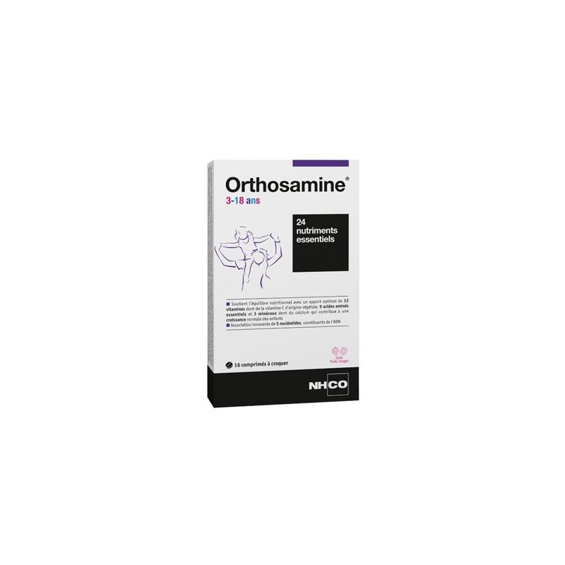 NHCO Nutrition Orthosamine 3-18 Ans 16 Cps