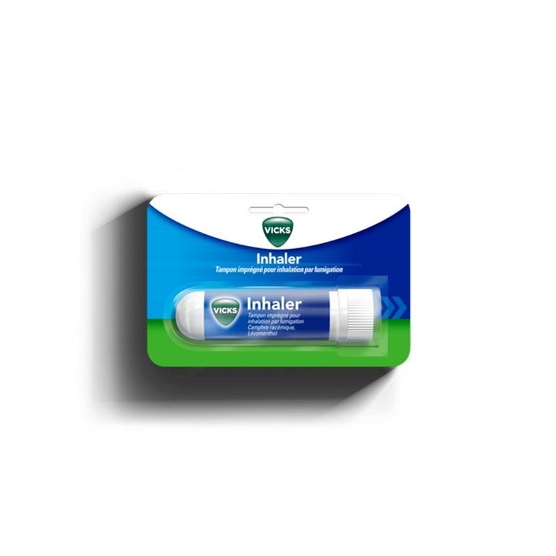 VICKS INHALER, tampon imprégné pour inhalation par fumigation - 1 tube(s) polypropylène de 1 tampon(s)