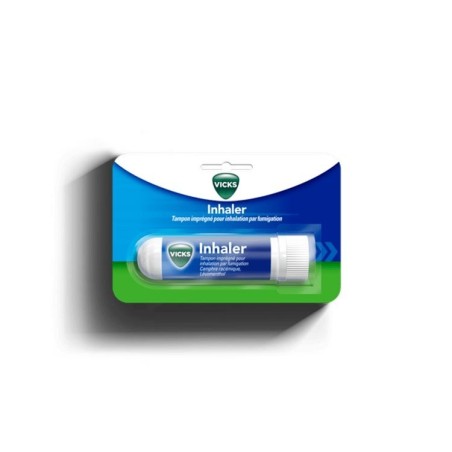 VICKS INHALER, tampon imprégné pour inhalation par fumigation - 1 tube(s) polypropylène de 1 tampon(s)