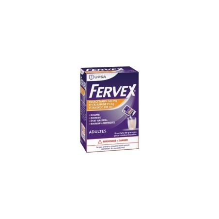 FERVEX ADULTES, granulés pour solution buvable en sachet - 8 sachet(s)