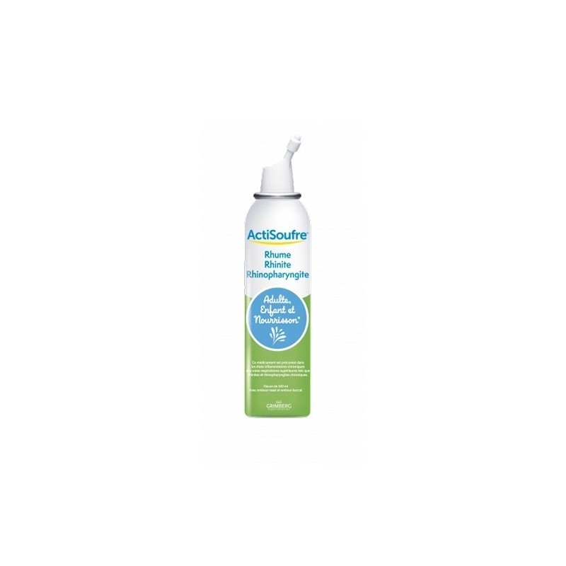 ACTISOUFRE, solution pour pulvérisation nasale/buccale en flacon pressurisé - 100 ml