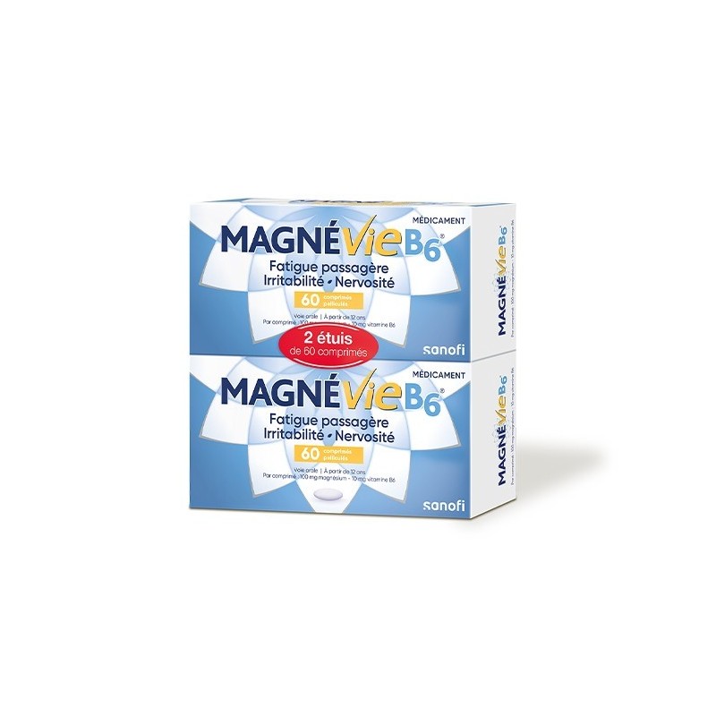 MAGNEVIE B6 100 mg/10 mg, comprimé pelliculé - 2 x 60 comprimé(s)