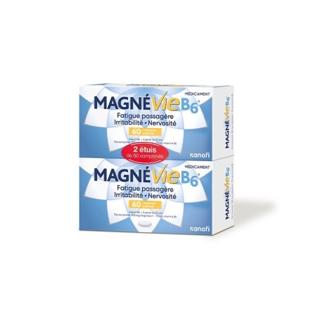 MAGNEVIE B6 100 mg/10 mg, comprimé pelliculé - 2 x 60 comprimé(s)
