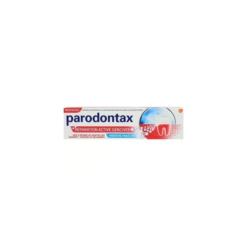 PARODONTAX Dentifrice Réparation Active Gencives Menthe Fraiche 75 ml