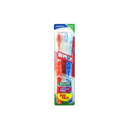 GUM Brosse à Dents Technique Pro Medium Duo Pack