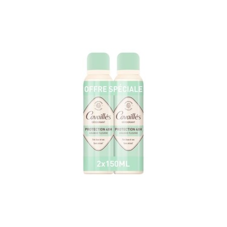 Roge Cavailles Déodorant Dermato 48H Spray 150 ml lot de 2