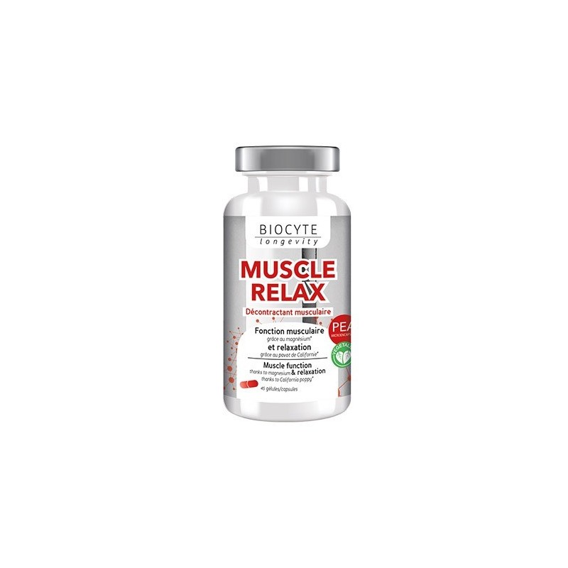 Biocyte Muscle Relax Décontractant Musculaire 45 Gélules