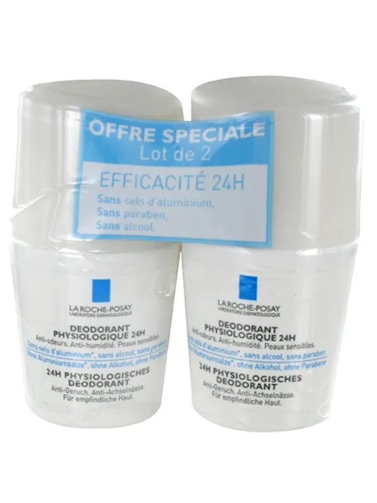 Deodorant physiologique 24h roll on 2x50ml