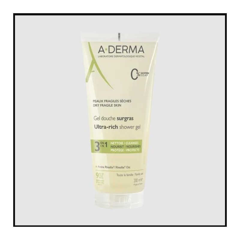 A-Derma Gel Douche Surgras 750 ml